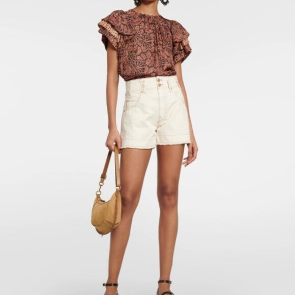 Ulla Johnson Charlotte high-rise denim shorts